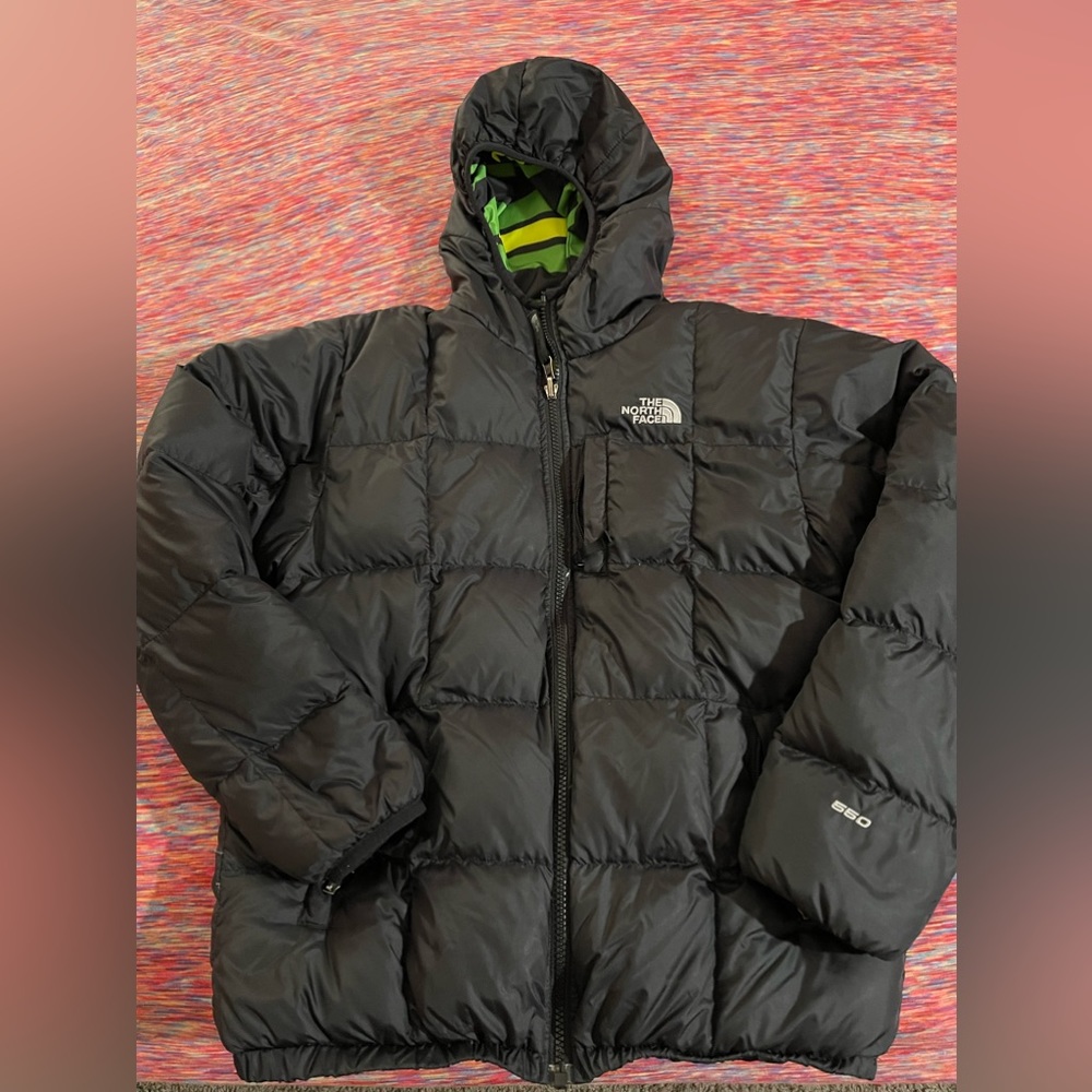 Boys Reversible The North Face Winter Down Coat! Size L/G 14/16 very warm!!